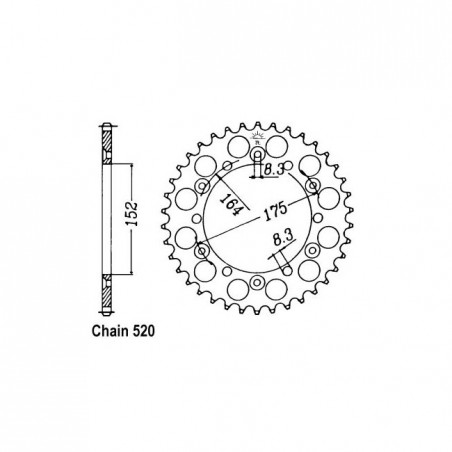 JT Rear Sprocket 853.43