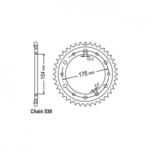 JT Rear Sprocket 1340.43