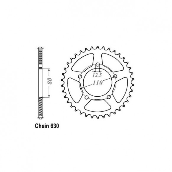 JT Rear Sprocket 336.35