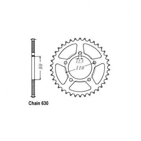 JT Rear Sprocket 336.35