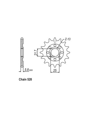 JT Front Sprocket 1565.13