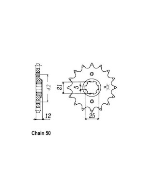 JT Front Sprocket 571.16