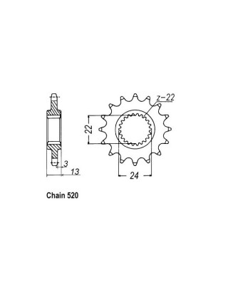 JT Front Sprocket 1126.16