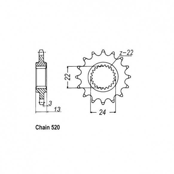 JT Front Sprocket 1126.16