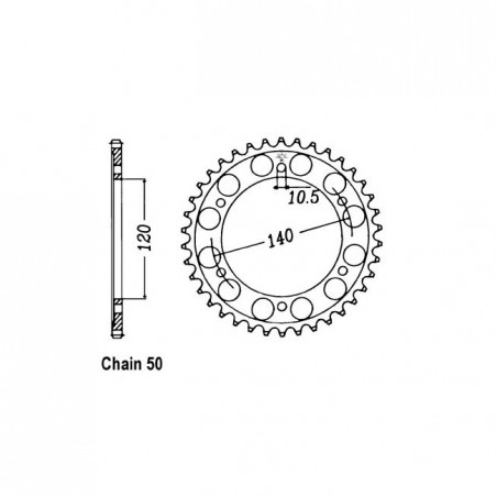 JT Rear Sprocket 499.42