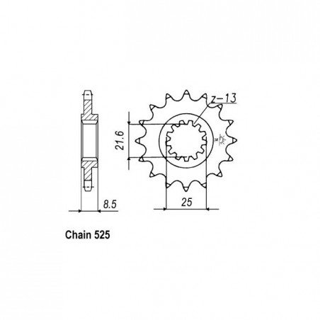 JT Front Sprocket 1537.17