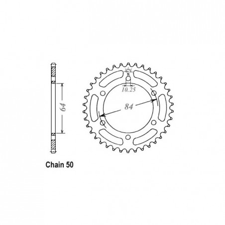 JT Rear Sprocket 814.45