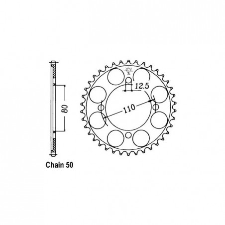 JT Rear Sprocket 284.38