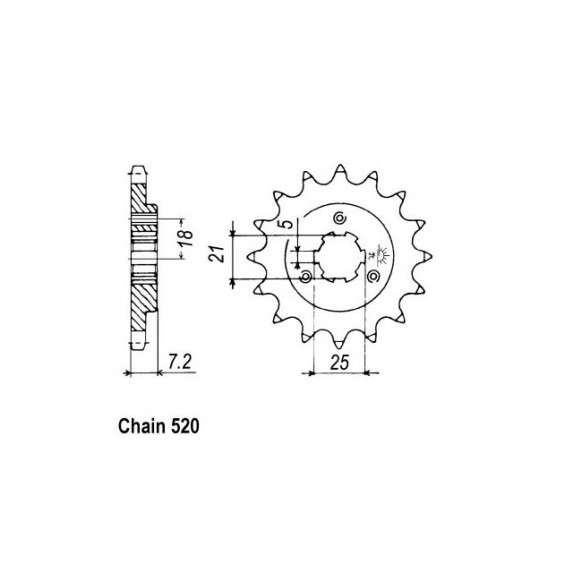 JT Front Sprocket 437.16
