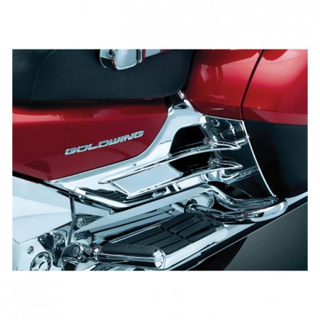 kuryakyn - Caches boîtier de batterie Louvered - Honda GL1800 Goldwing de 2012 à 2017 & F6B de 2013 à 2016 - Chrome - KURYAK
