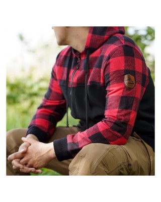 Lumbershell jacket black/red