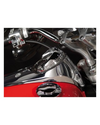NC cast speedometer visor chrome