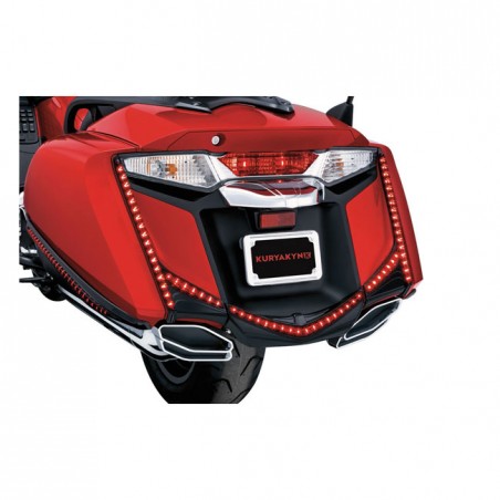 Kuryakyn LED rear fender tip gloss black, smoke lens