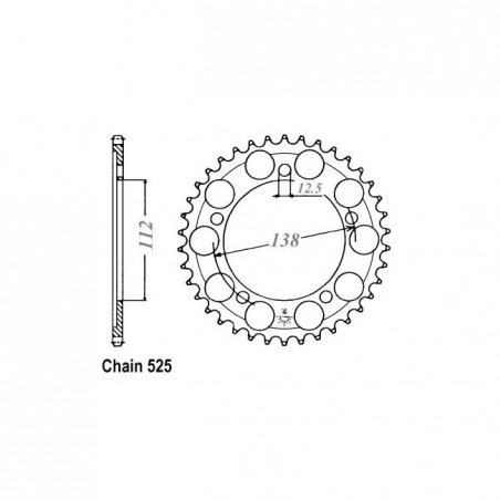 JT Rear Sprocket 1304.43