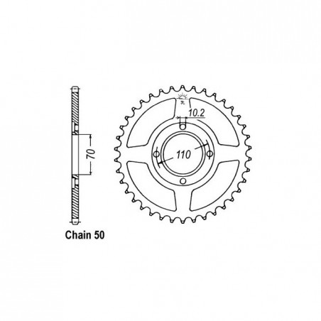 JT Rear Sprocket 246.35