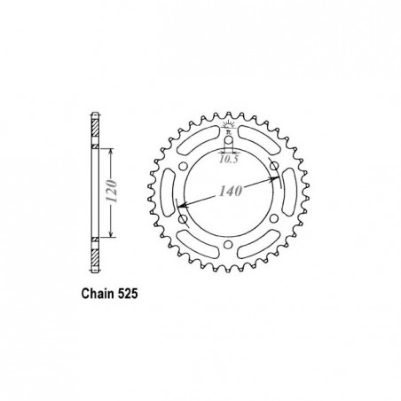 JT Rear Sprocket 498.39