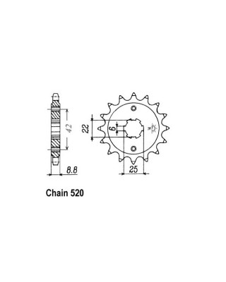 JT Front Sprocket 276.16