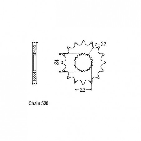JT Front Sprocket 394.16