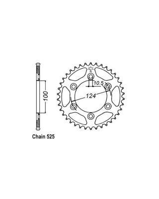 JT Rear Sprocket 745.37