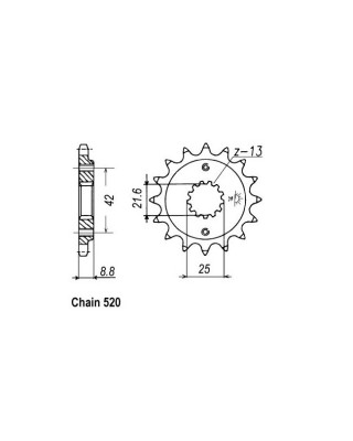 JT Front Sprocket 512.16