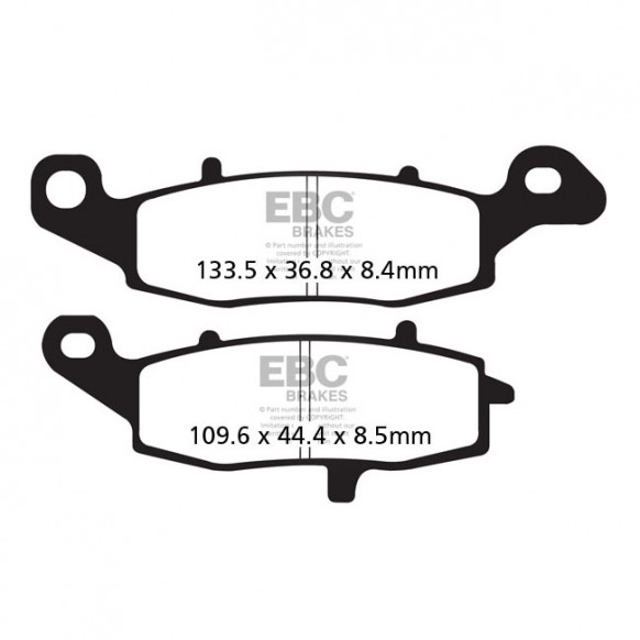 EBC V-pad Semi Sintered brake pads