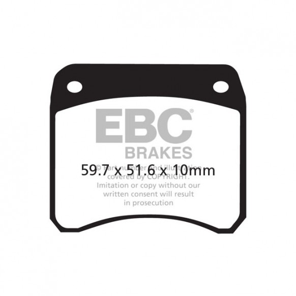 ebc - Plaquettes de frein avant et arrière Double-H - Ducati 750 Sport et Triumph T140 de 1973 à 1983 - Métal fritté - EBC
