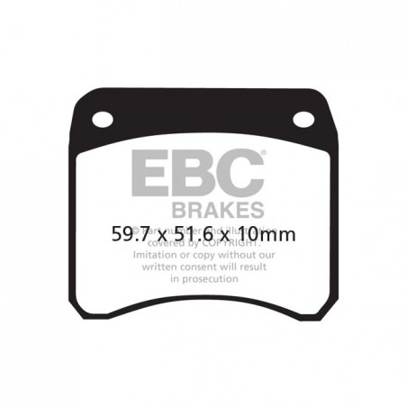 ebc - Plaquettes de frein avant et arrière Double-H - Ducati 750 Sport et Triumph T140 de 1973 à 1983 - Métal fritté - EBC