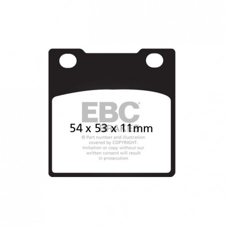 EBC V-pad Semi Sintered brake pads