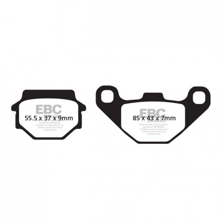 EBC organic brake pads