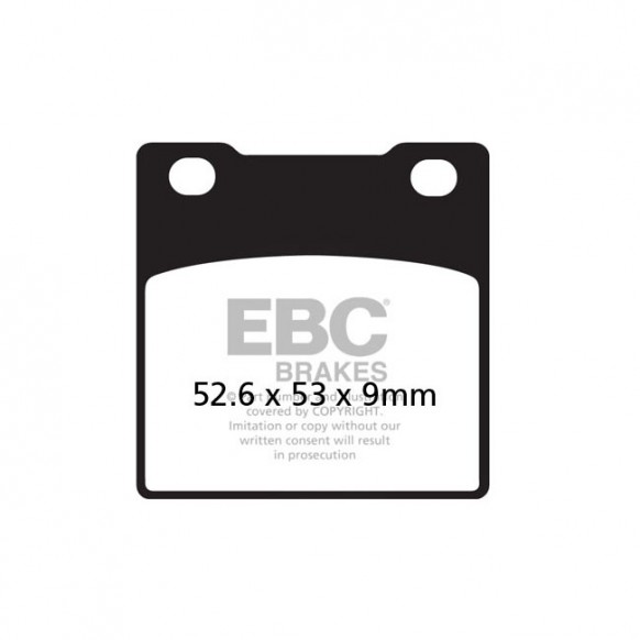 ebc - Plaquettes de frein avant et arrière V-Pad - Suzuki GS, GSX, GSXR, GSF, RF & SV de 1985 à 2008 - Semi fritté - EBC