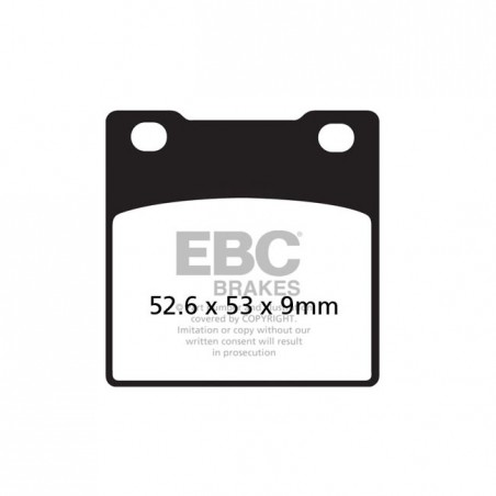 ebc - Plaquettes de frein avant et arrière V-Pad - Suzuki GS, GSX, GSXR, GSF, RF & SV de 1985 à 2008 - Semi fritté - EBC