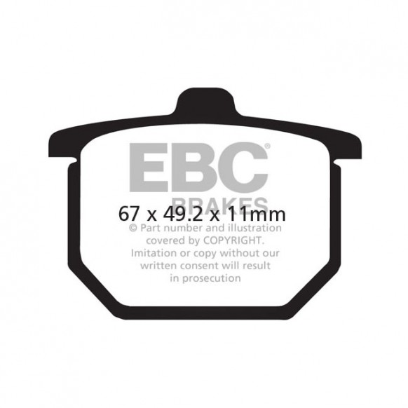 EBC V-pad Semi Sintered brake pads