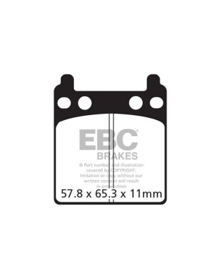 EBC V-pad Semi Sintered brake pads