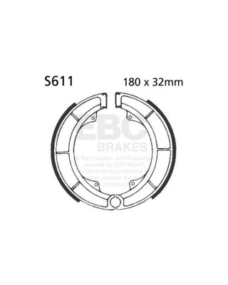 EBC plain brake shoes
