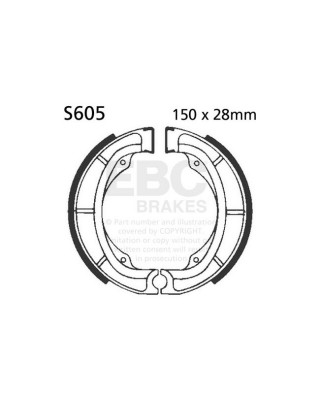 EBC plain brake shoes