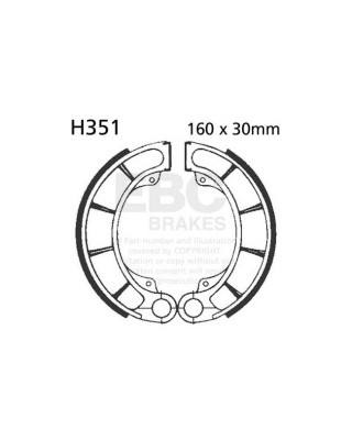 EBC plain brake shoes