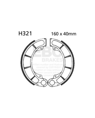 EBC plain brake shoes
