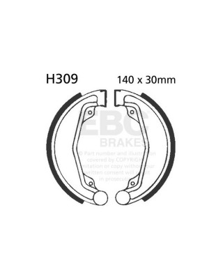 EBC plain brake shoes