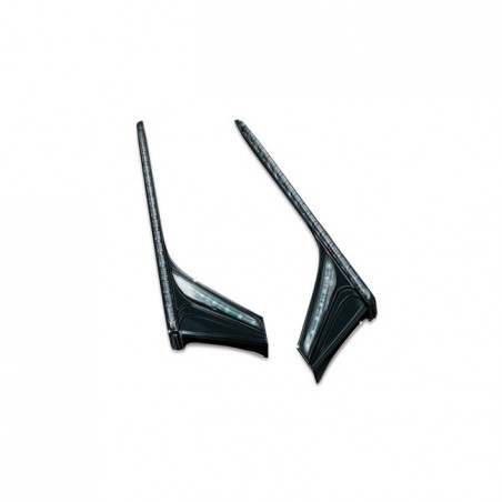 Kuryakyn Vertical rear light strips Gloss black