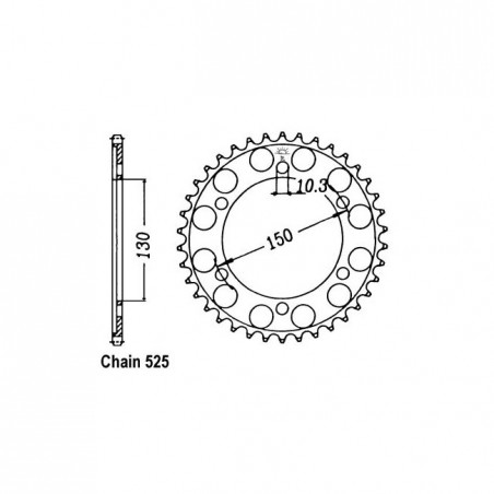 JT Rear Sprocket 300.48