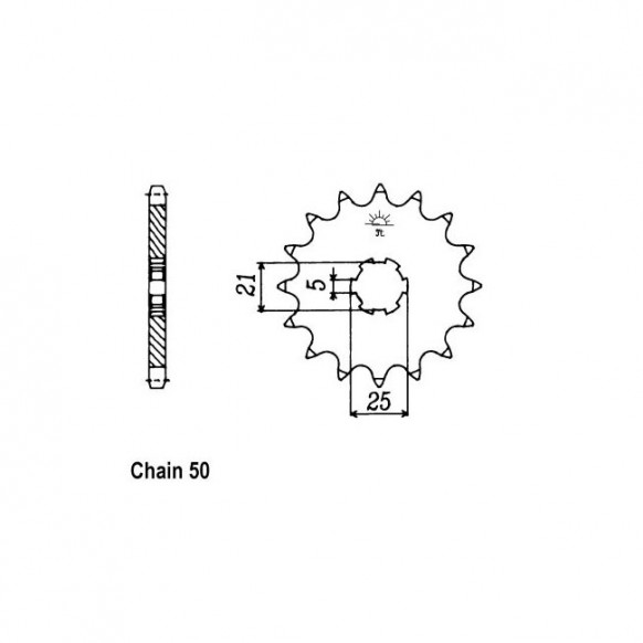 JT Front Sprocket 567.17