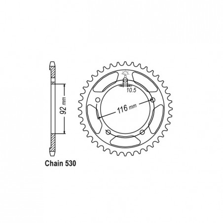 JT Rear Sprocket 1493.41