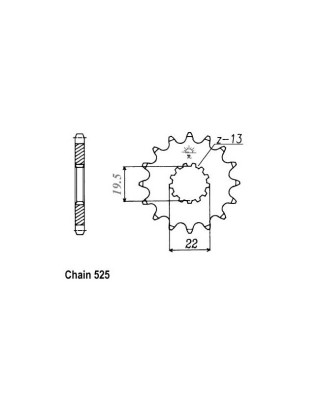 JT Front Sprocket 433.14