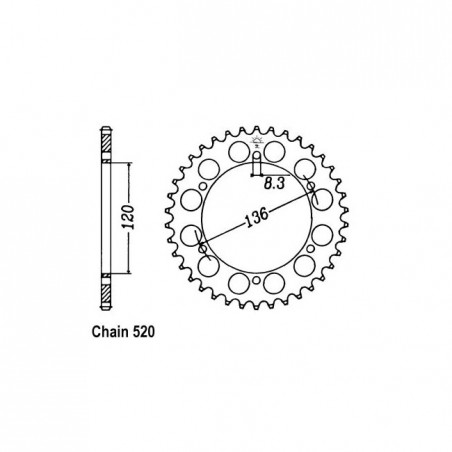 JT Rear Sprocket 846.41