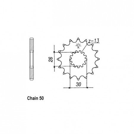 JT Front Sprocket 1180.19