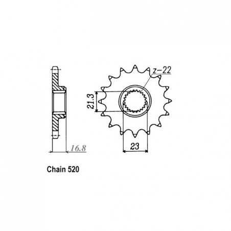 JT Front Sprocket 582.16