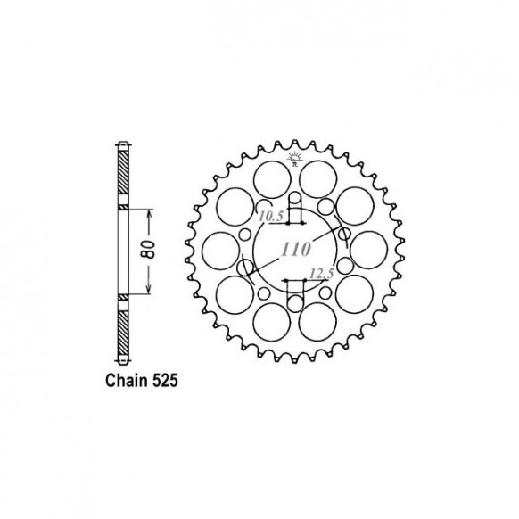 JT Rear Sprocket 1332.40