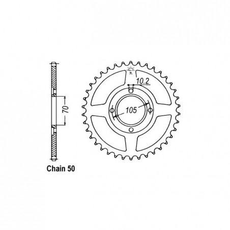 JT Rear Sprocket 278.38
