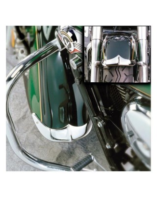 NC cast front fender tip set chrome