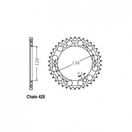 JT Rear Sprocket 1847.55